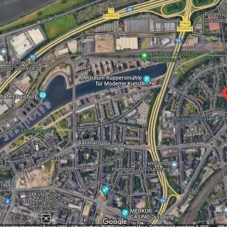 2#netflix &wlan &kingsize Bett & Kaffee Maschine & Zentral & 500m Innenhafen & 2 Min U Bahn Duisburg